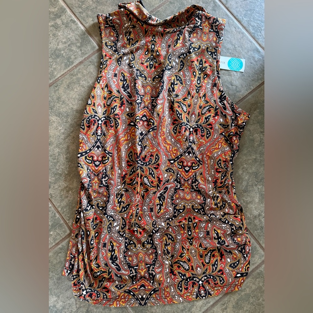 MICHAEL Michael Kors Multicolor Paisley Top